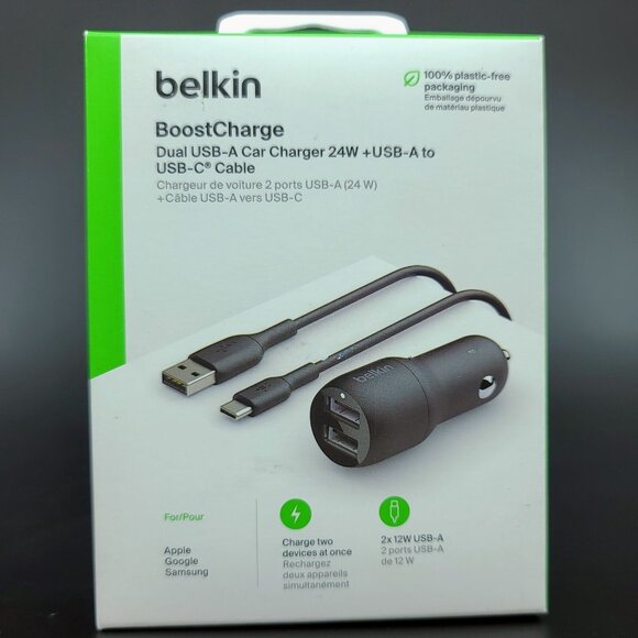 Belkin Boost Charge Dual Car Fast Charger with PPS USB-A & USB-C 37W - Picture 6 of 10